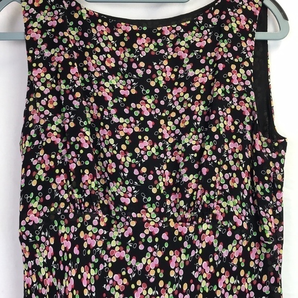 Talbots 👗 Women’s  100% Silk Floral Maxi Dress with Ruffled Hem Size 6 👗 - Picture 3 of 11